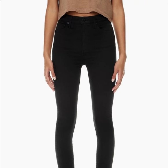 Aritzia Denim Forum Lola High Rise Skinny Black - Picture 3 of 11